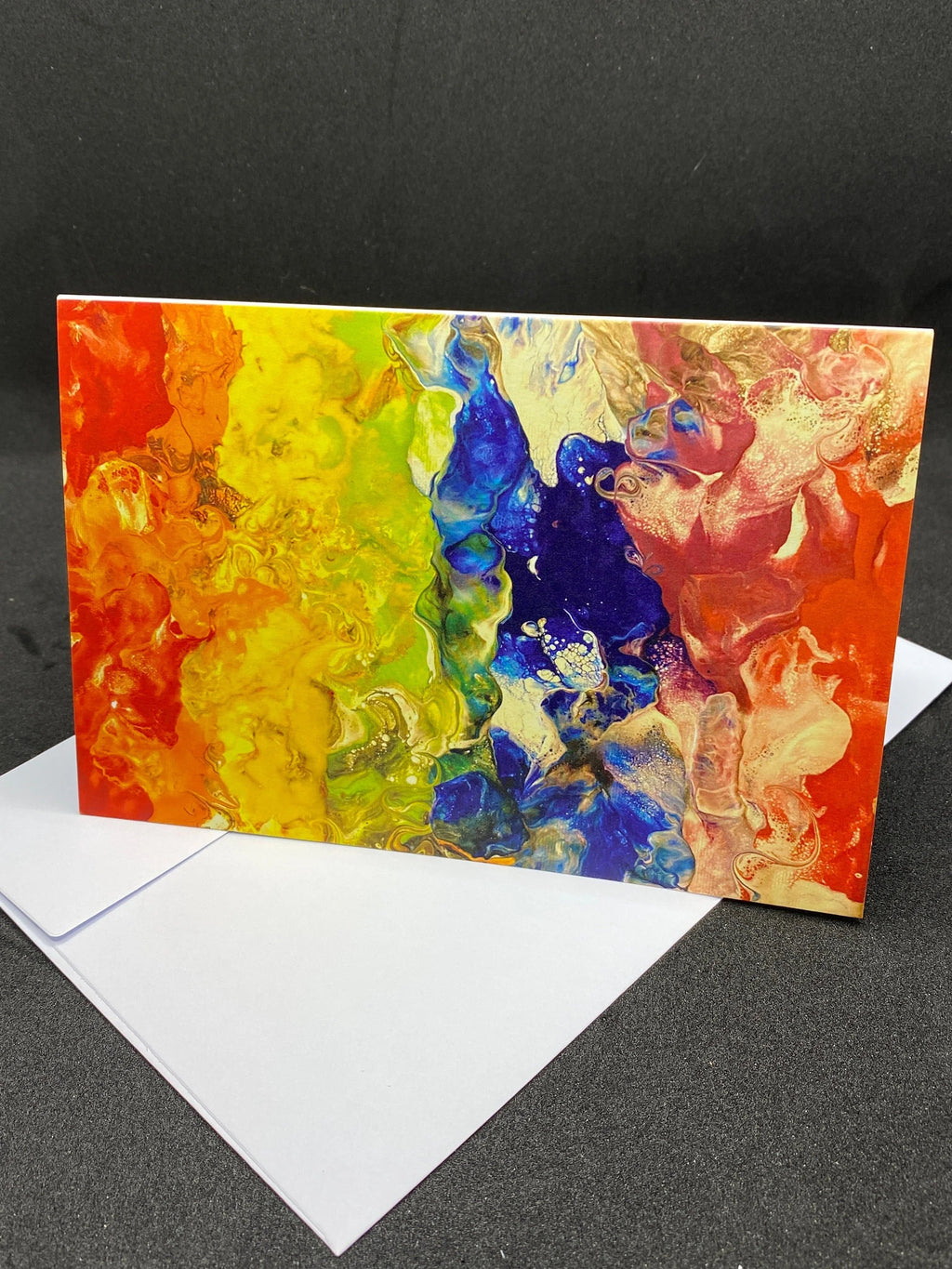 Rainbow Painting Greeting Card - Rainbow - 4"x6" - LGBTQ - Blank Card