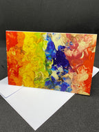 Rainbow Painting Greeting Card - Rainbow - 4"x6" - LGBTQ - Blank Card