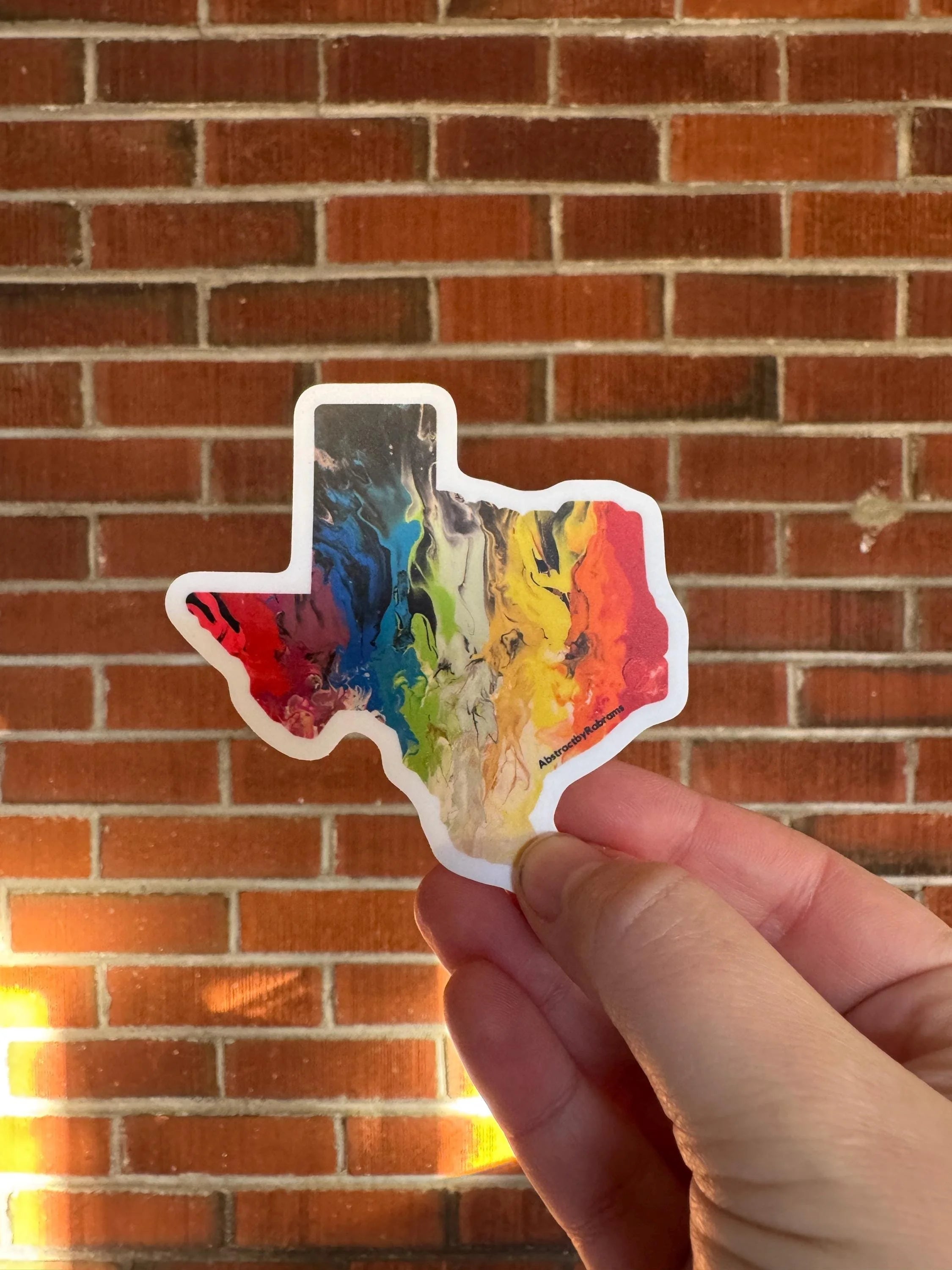 Texas State Sticker - Trans Pride and Progress Pride