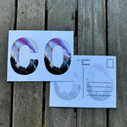 Colorado Abbreviation Postcard - CO -  4.25"x5.5" - Rainbow