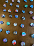 Upcycled Strong Magnets - 1" - Mystery Packs - Set of 4 or 8